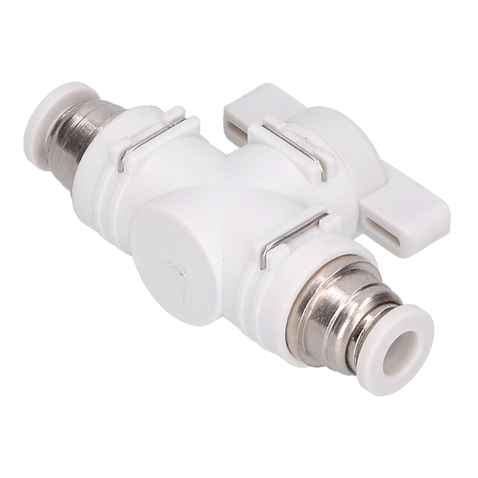 Raccord de vanne de régulation Connecteur pneumatique Adaptateur de raccord rapide pour conduite d'air 6 mm - 5