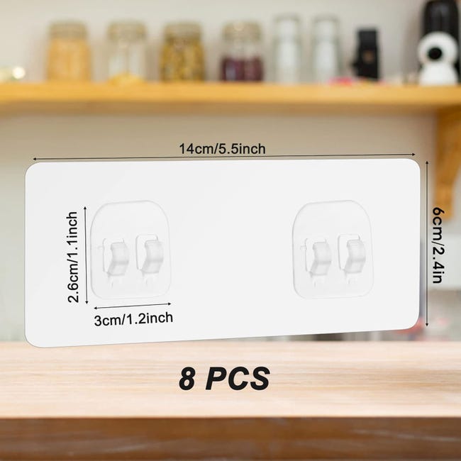 12 Ganci Adesivi Di Ricambio Per Doccia: Resistenti, Impermeabili, Senza Foratura - Perfetti Per Mensole, Cestini E Organizer Da Bagno