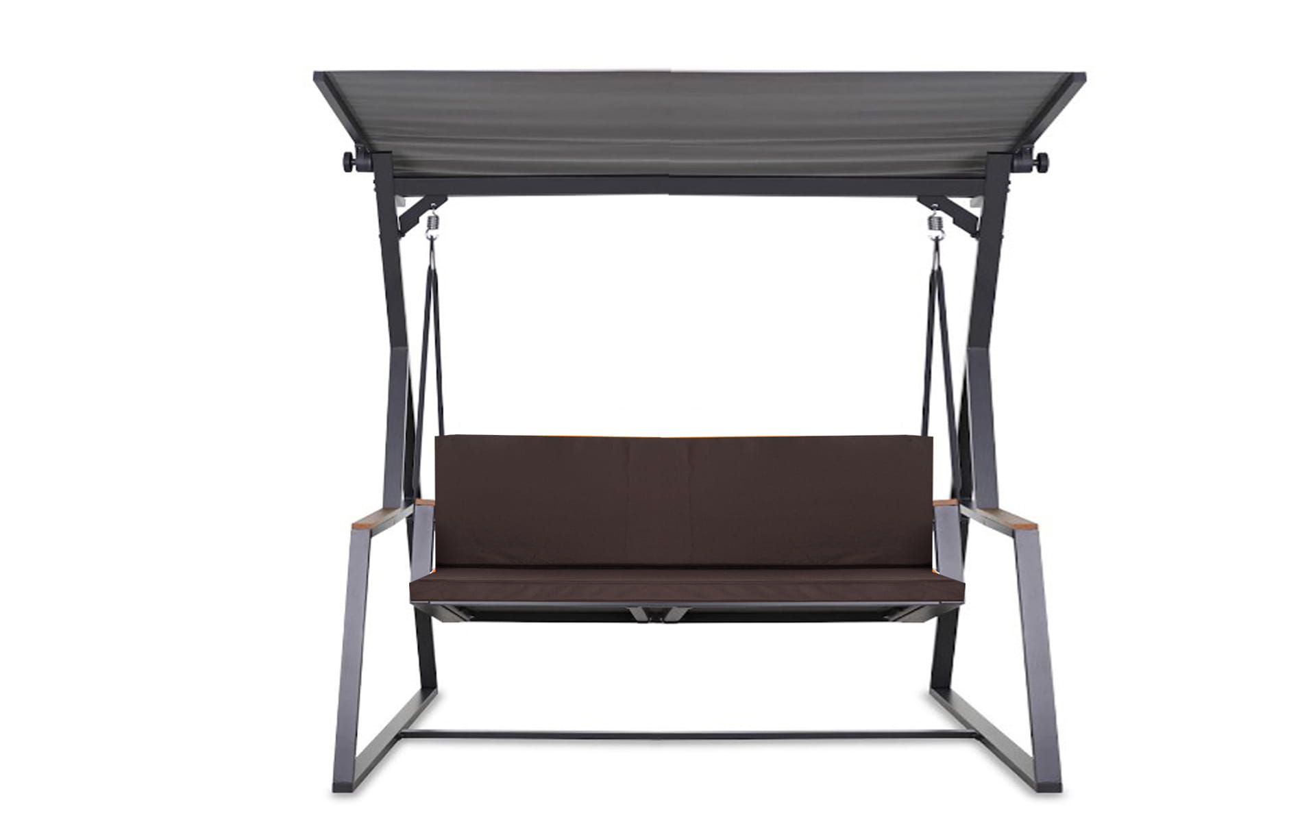 Poduszka ogrodowa na huśtawkę 110x50x50cm poduszka na meble ogrodowe brązowa, poduszka na balkon taras, poducha ogrodowa na ławkę