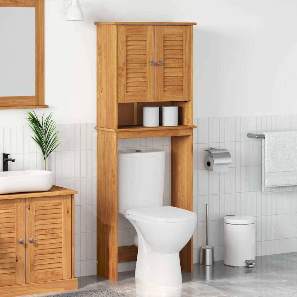 Mueble de baño vigo marrón y marrón miel 60 x 27 x 161 cm