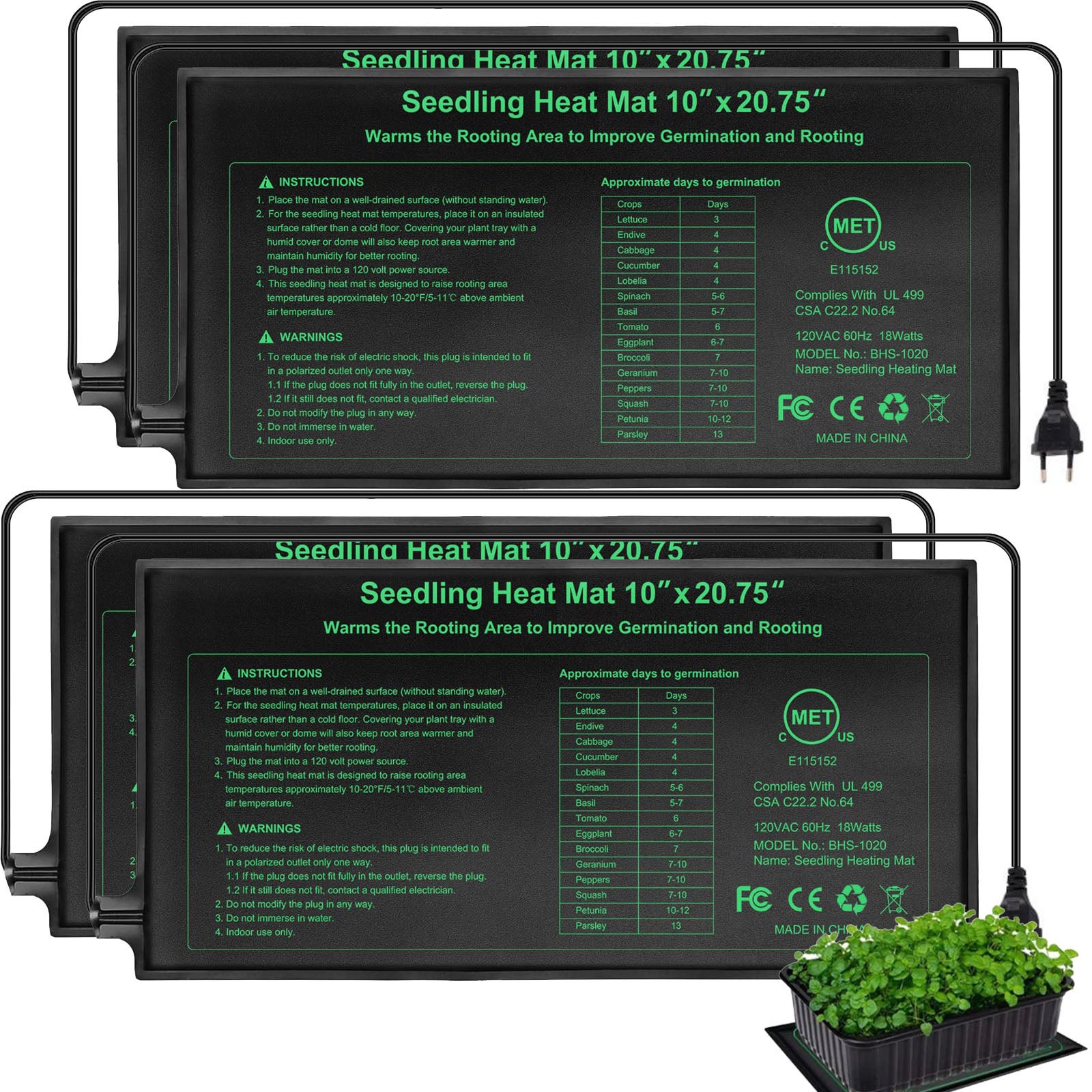 🌱 Tapis Chauffant Pour Semis - Pour Plantes Et Arbres - Jardinage Intérieur - NEUF