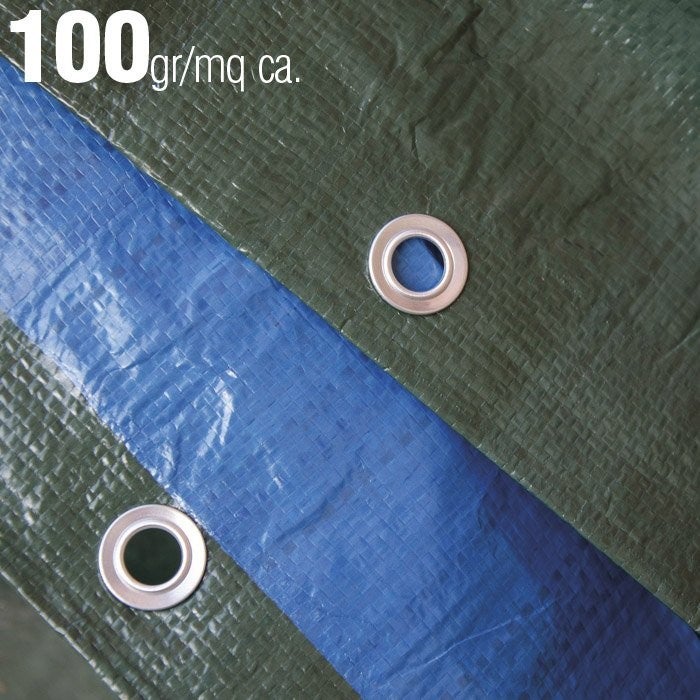 Planenstoff Mit Ösen – Polyethylen, 4x6 Meter, Blau, Reißfest & Kantengefasst