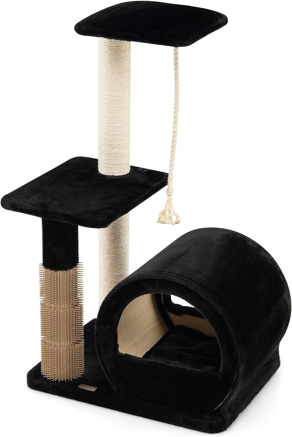 Griffoir Pour Chat En Sisal 40x40 Cm - Antidérapant, Protège Les Meubles, Avec Balle Jouet