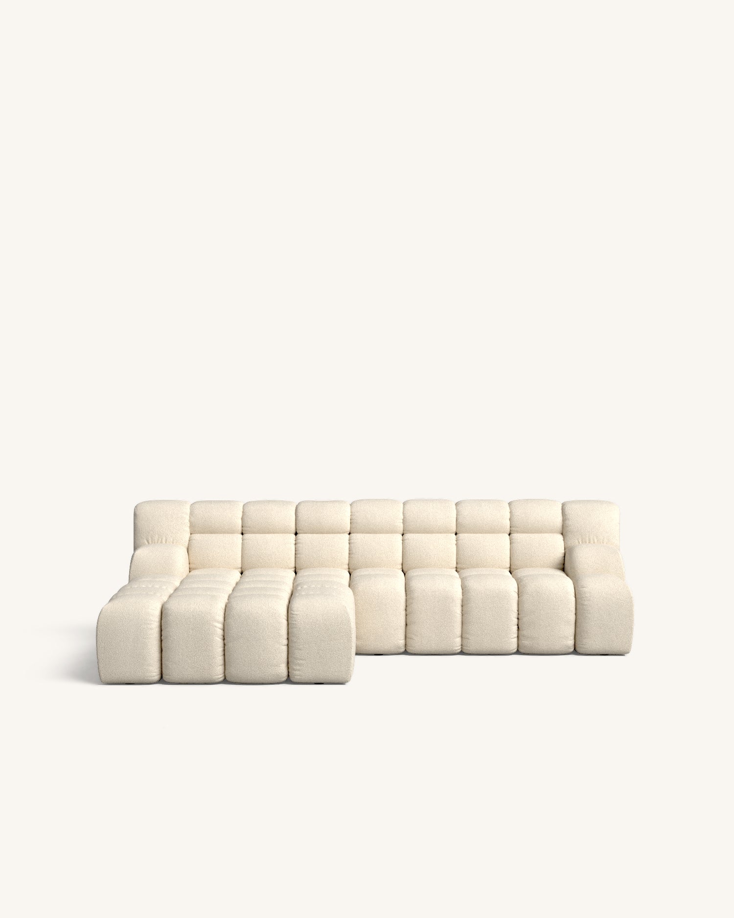 Toscu sofá chaise longue izquierdo beige bouclé hannun