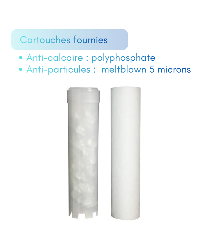 Filtre double Anti-tartre et Anti impuretés avec by-pass - 5