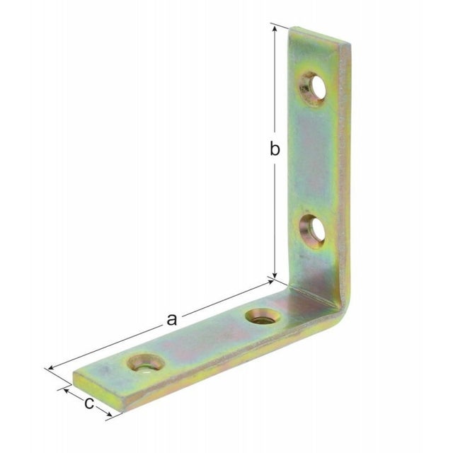 GAH Alberts escuadra para vigas L100 x 100 mm A.20 mm estrecha acero en bruto - 333102