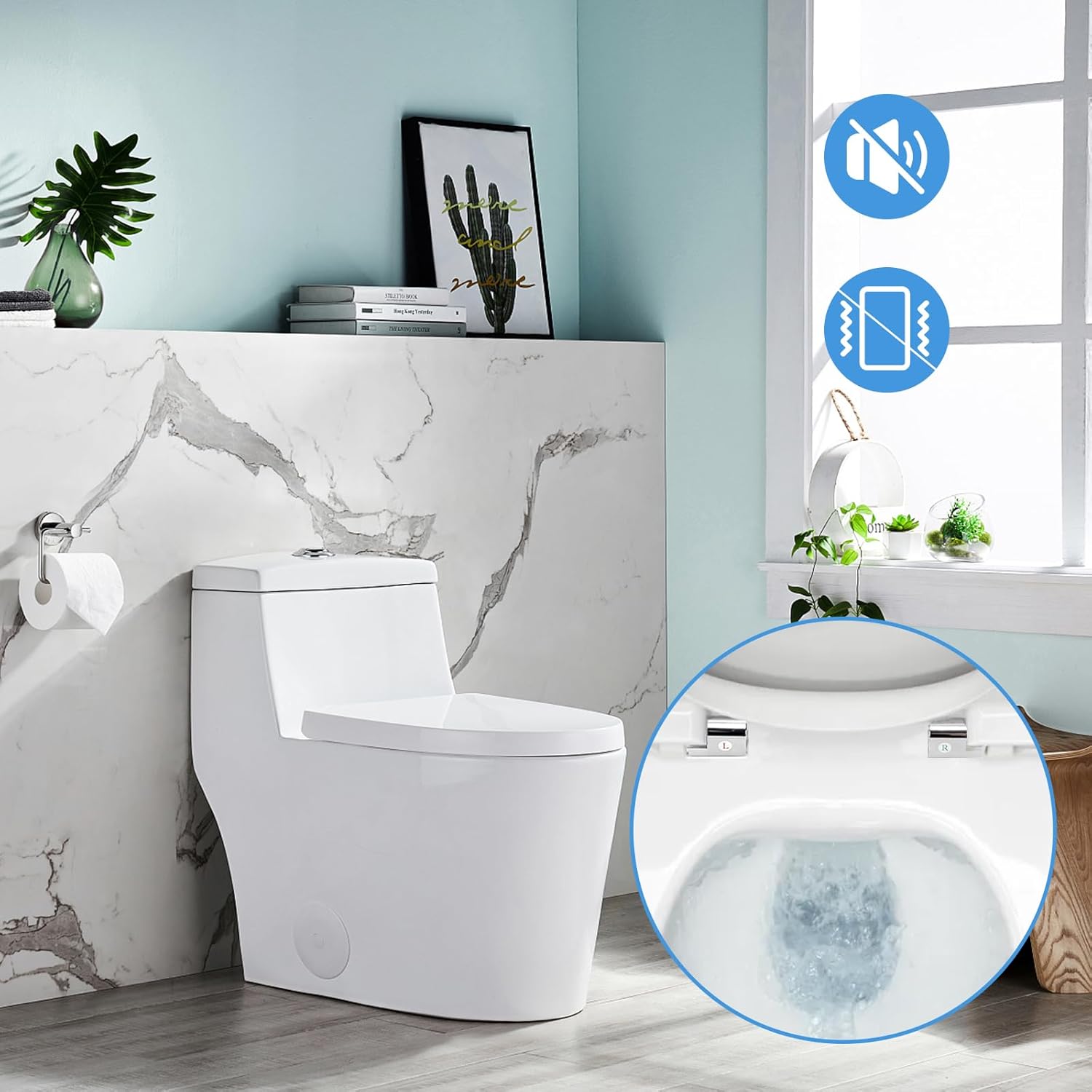 Kit De Fixation Abattant WC Universel - Métal Siège De Toilette Accessoires De Remplacement Pour Installer et Fixer Les Sièges - 5