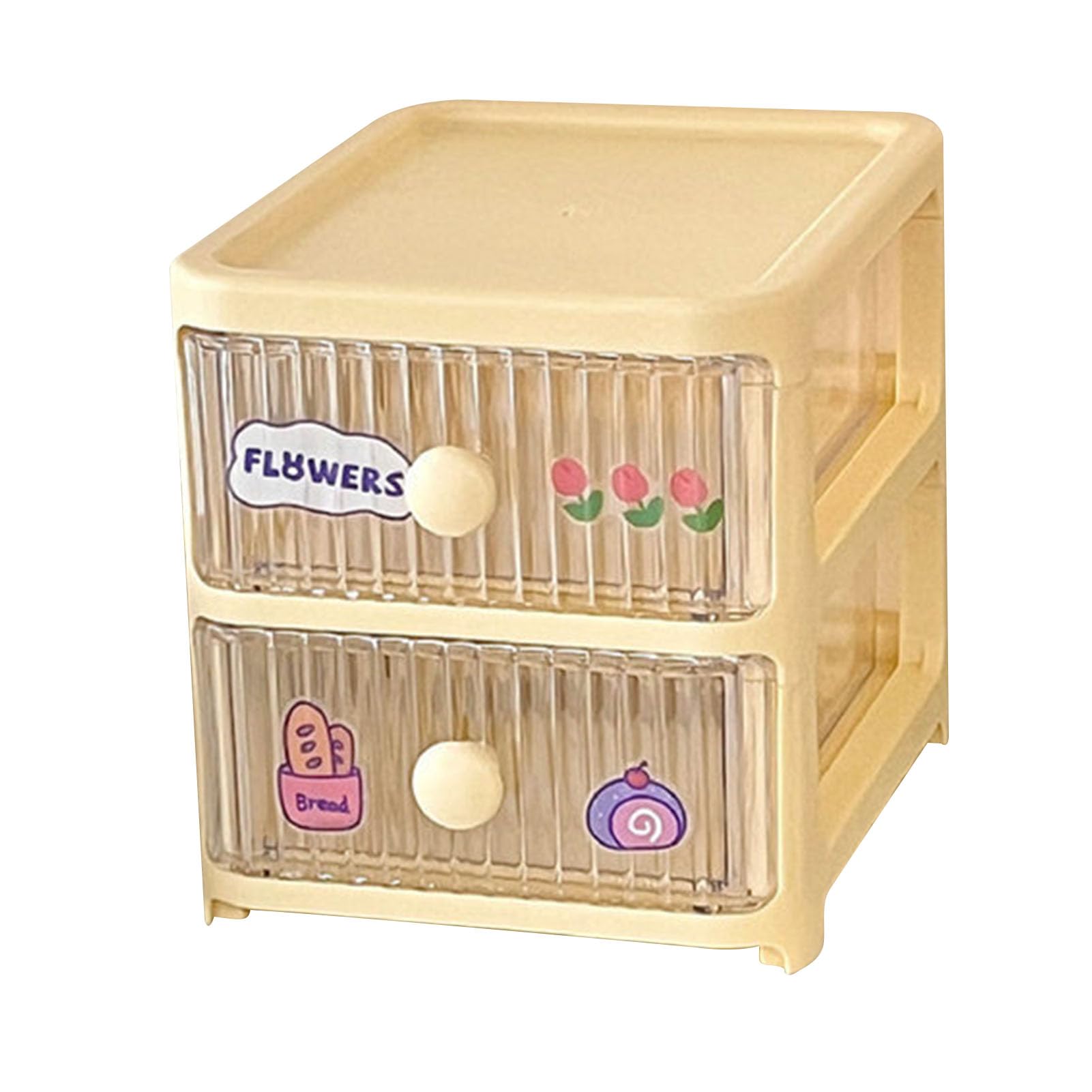 rongweiwang Organisateur de Bureau empilable - Pas de bavure, Pas d'angle Pointu, boîte de Rangement en Plastique, tiroir cosmétique, Stylo, Pas Facile à déformer, Violet 1 Tiroir