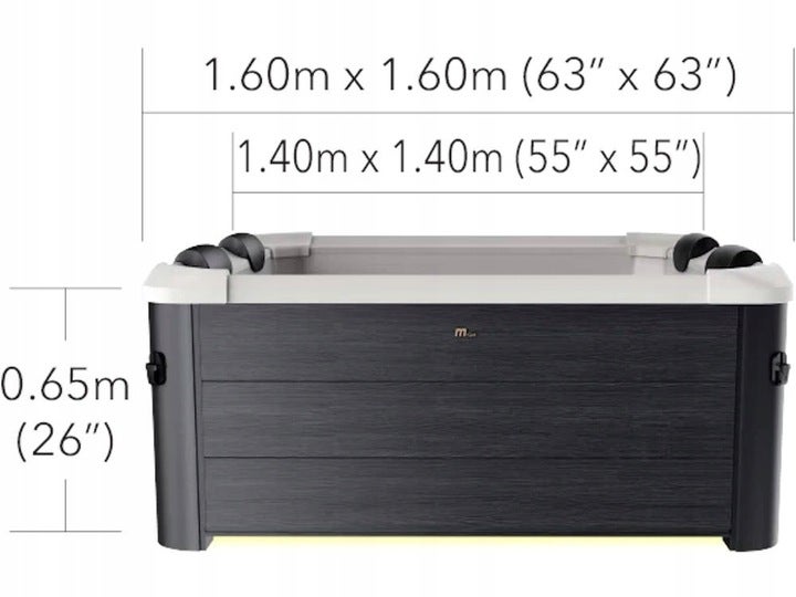Panelowe ogrodowe SPA MSpa Oslo 6 os basen z hydromasażem 850l Led Wi-Fi - 9
