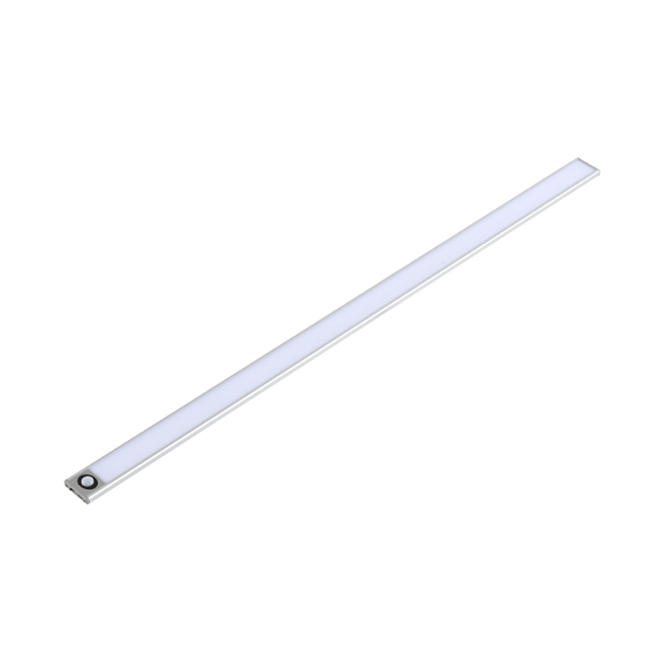 Lampa podszafkowa LED USB 80cm czujnik ruchu PIR 4W neutralna biel 4500K srebrna MasterLED
