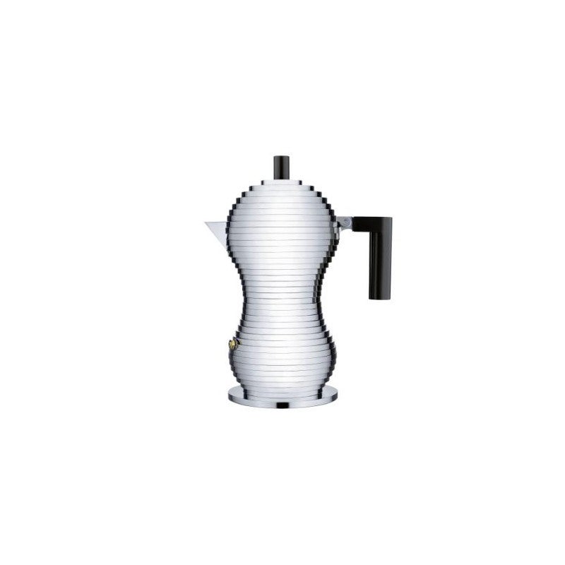 Alessi Cafetière Expresso Moka DL06/6 - Aluminium Argent 6 Tasses