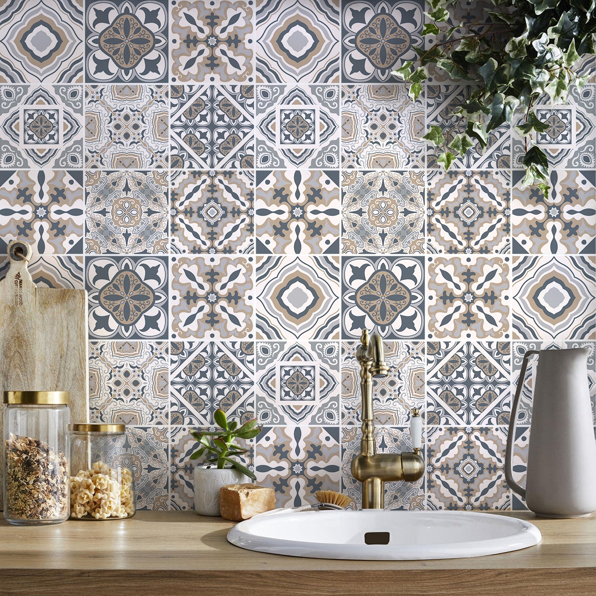 9 adesivo piastrelle azulejos Renzo - Sticker adesivo - adesivi murali - 9stickers10x10cm - 3