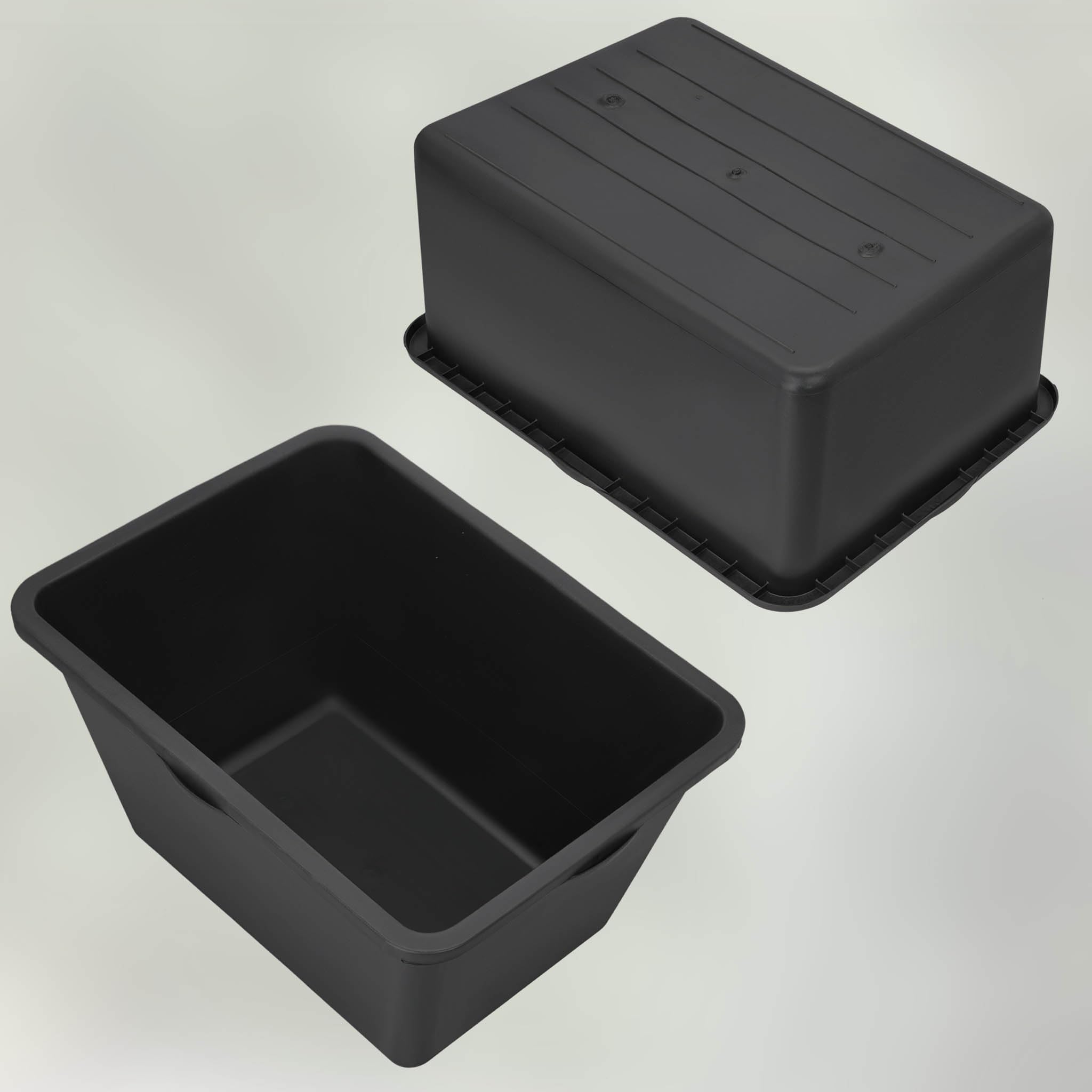 Auge de Maçon - Seau Plastique - 80 L - 78x54x31 cm - Bac À Mortier - Rectangulaire - Noir KOTARBAU - 7