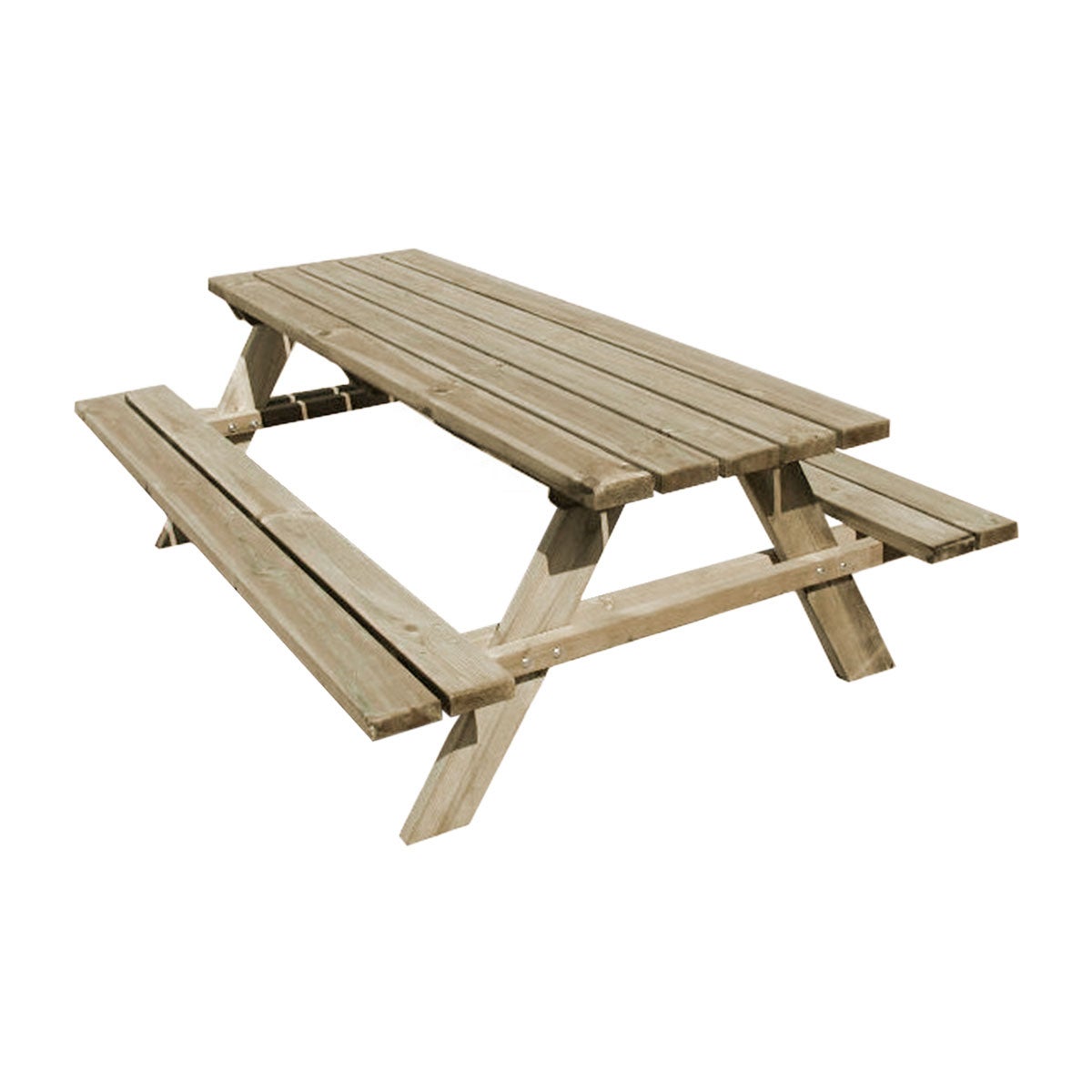 Table de pique-nique bois 6/8 places Fontainebleau - 2