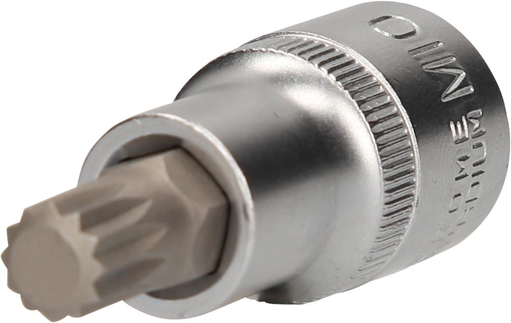 BRILLIANT TOOLS BT022934 Bussola a inserto millerighe 1/2", lunga 55 mm, M10 [Powered by KS TOOLS]