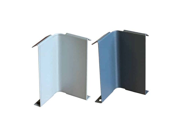 Angle rentrant pour profilé de finition RAL7016 H 70 mm
