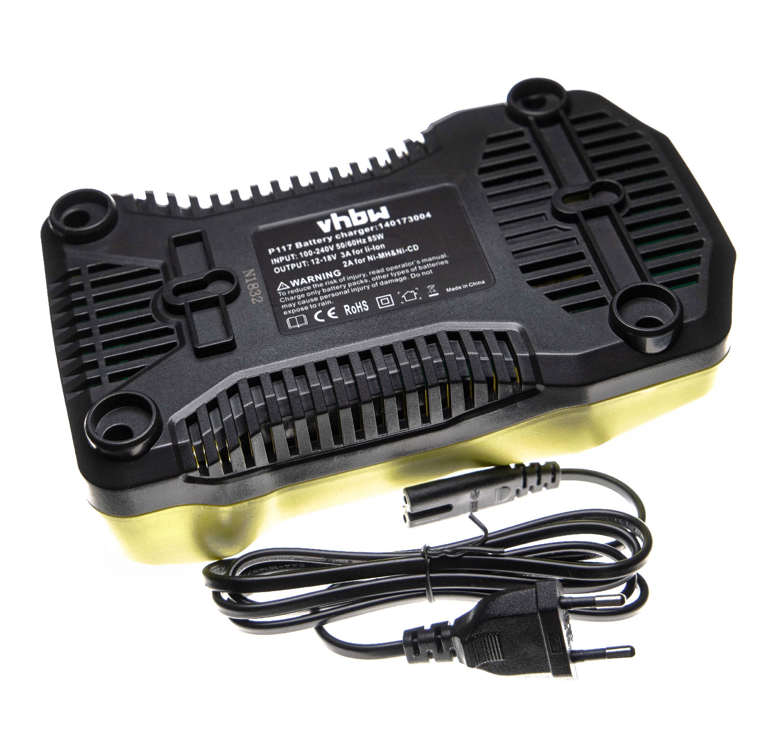 Vhbw caricabatterie compatibile con Ryobi CMI-1802, CMI-1802M, CML