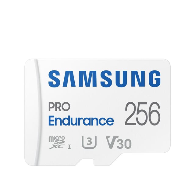 MEMORIA SD MICRO 256GB SAMSUNG SDXC PRO ENDURANCE CLASE 10 CON ADAPTADOR A SD MB-MJ256KA/EU