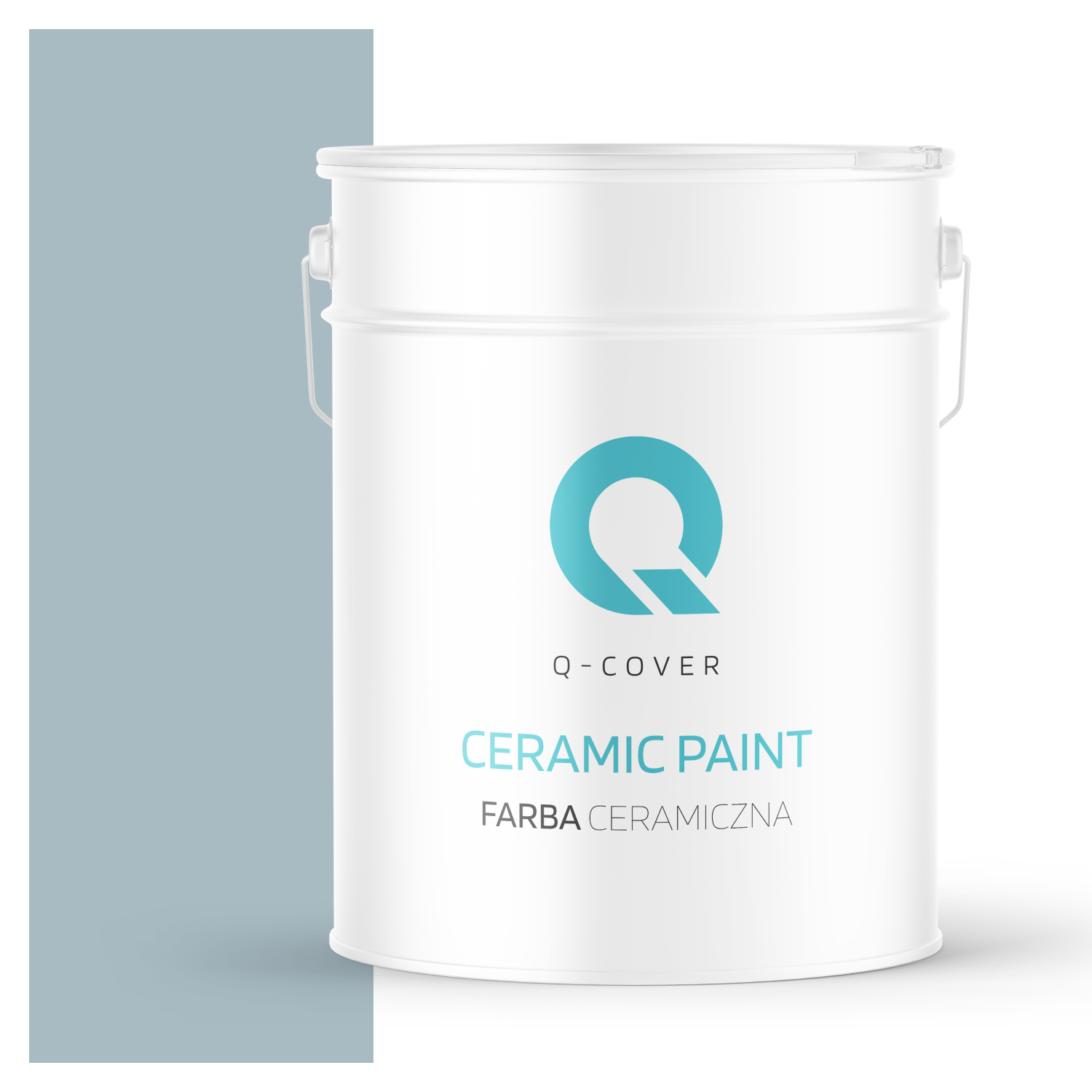 Farba Ceramiczna Do Ścian i Sufitów Q-Cover Szary platynowy H0746 Głęboki Mat 10L