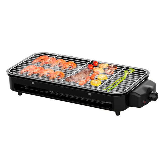 Griglia Elettrica 2in1 BBQ - Barbecue Da Balcone, 2000W, Piastra Elettrica, Con Supporto - Foto 12