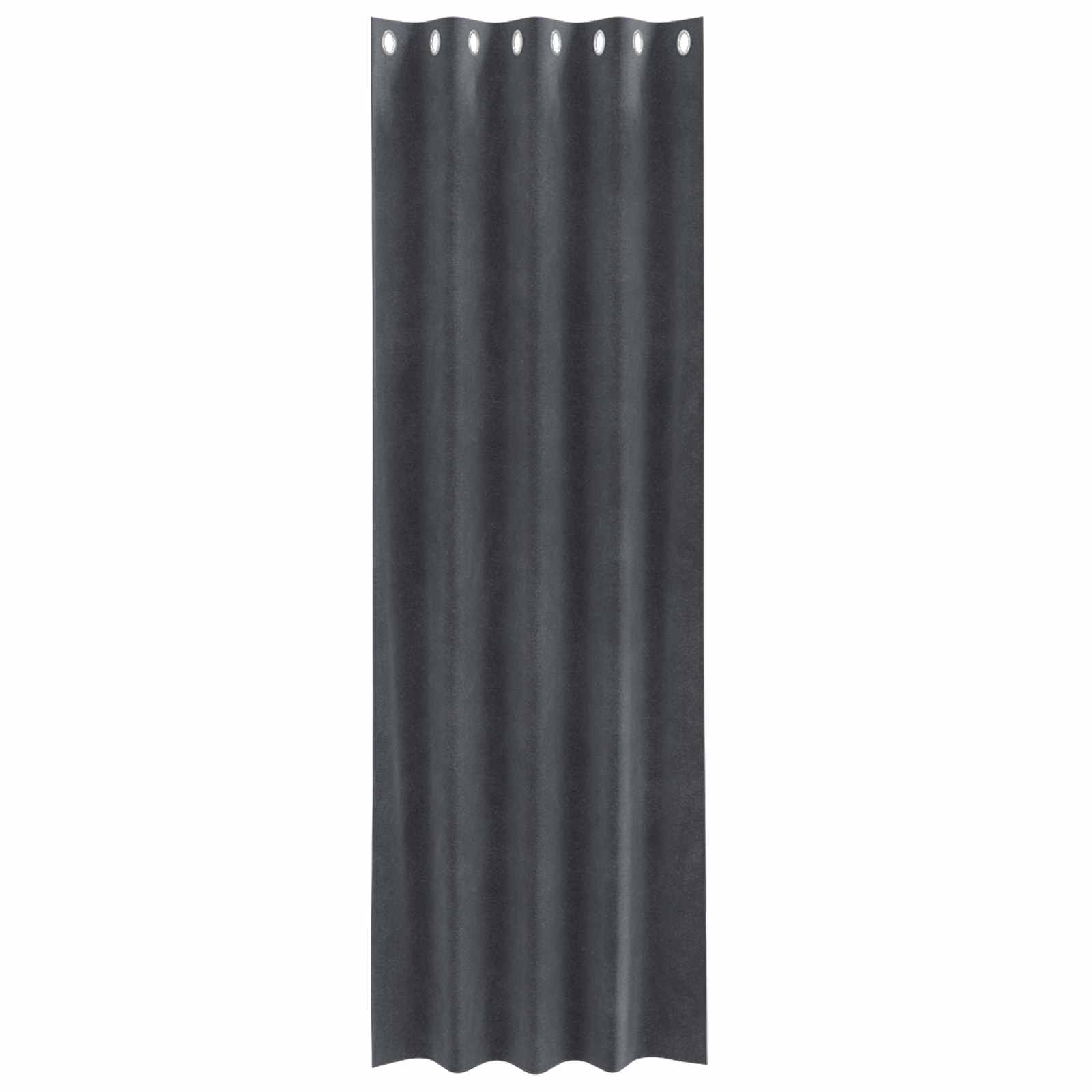 Zasłony zaciemniające 2 pcs Jasnoszary 140 x 225 cm Aksamit vidaXL - 4
