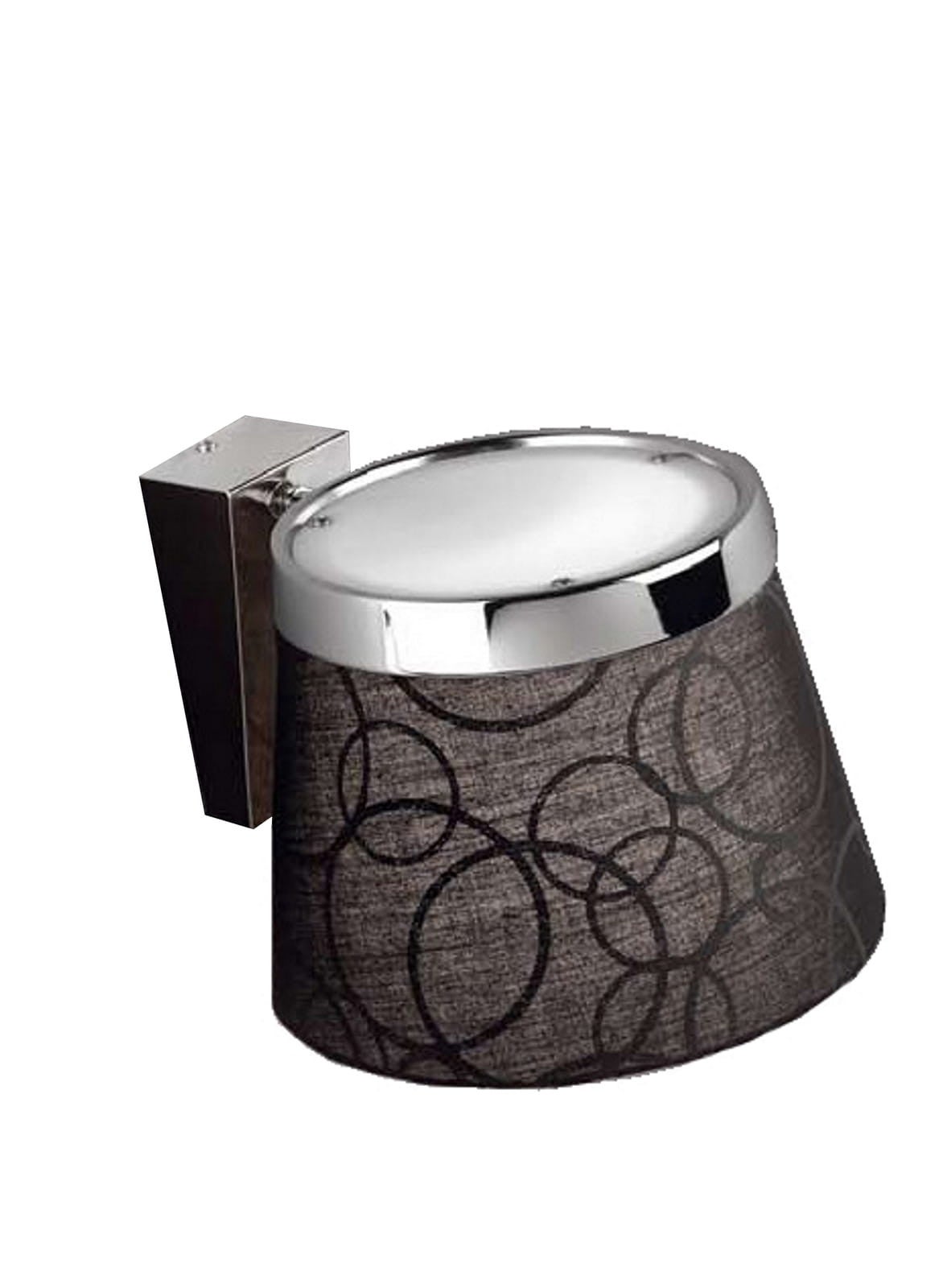 Kinkiet ścienny Impresja czarny-chromowany-biały 1xE27x60W wym: 17 x 33 x 33 cm tkanina IP20 Candellux