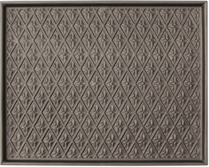 Lastra Ghisa Per Camino Deco 40x46 Cm | Spessore 1 Cm | Decorata | Accumulo Calore | Duratura - Foto 9