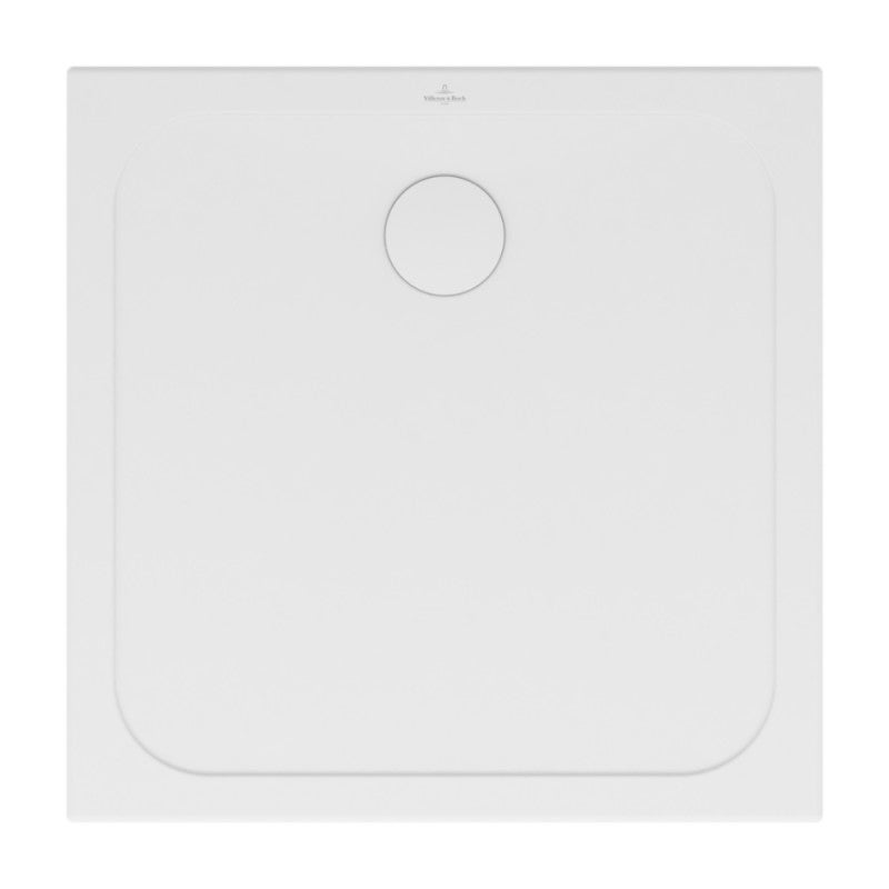 Plato de ducha antideslizante villeroy et boch lifetime plus 90 x 90, cerámica blanca
