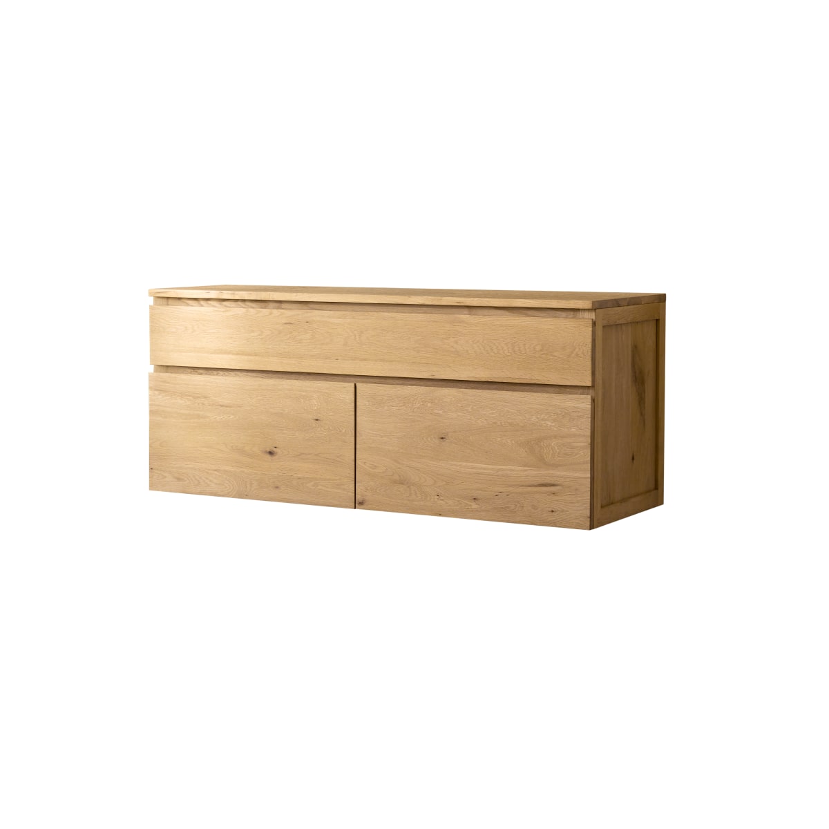 Tikamoon Meuble Salle de bain en bois de chêne 120 Jacob - 8