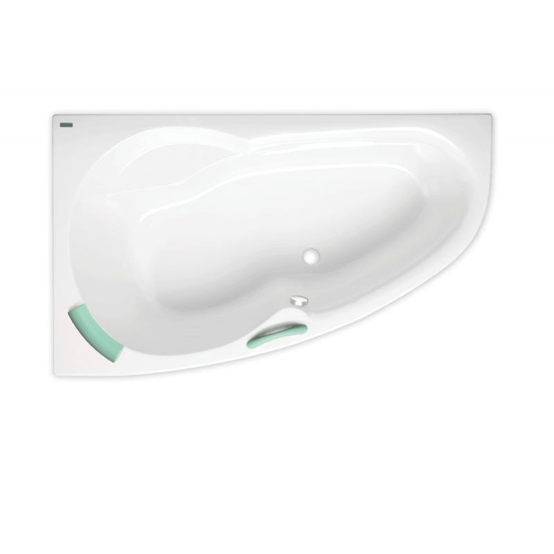 Vasca Angolare FANY 160x160cm - In Acrilico Bianco Con Piedini Regolabili - Foto 6