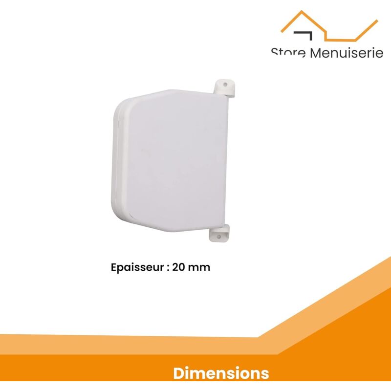 Enrouleur manuel pour volet roulant Sangle 5 5m x 14mm Boîtier PVC ...