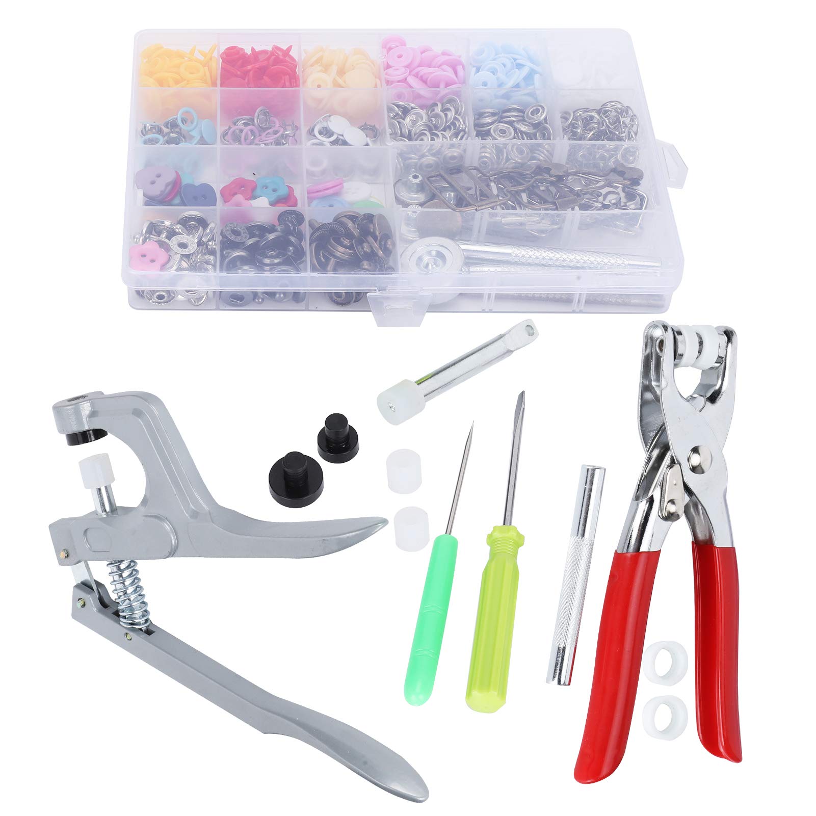 Hellery 5 Boutons En Métal De Boutons-Pression De Presse D'attaches De