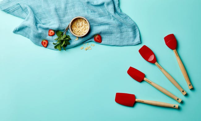 Spatola Cucchiaio Le Creuset In Silicone | 29 Cm Colore Ciliegia | Per Mescolare E Servire - Foto 10