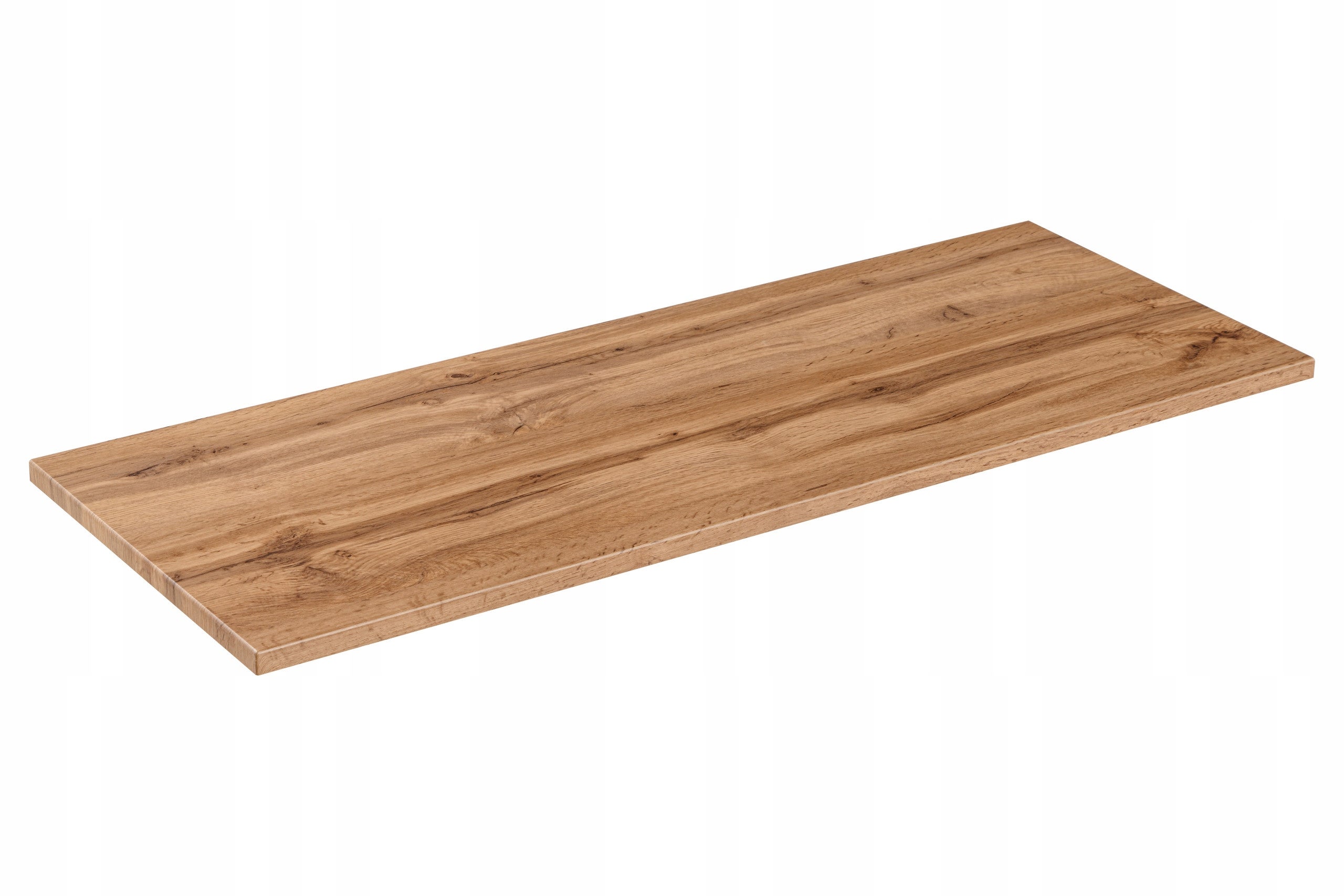 Szafka łazienkowa XILO 160 cm czarna ryflowane fronty blat dąb wotan - 6