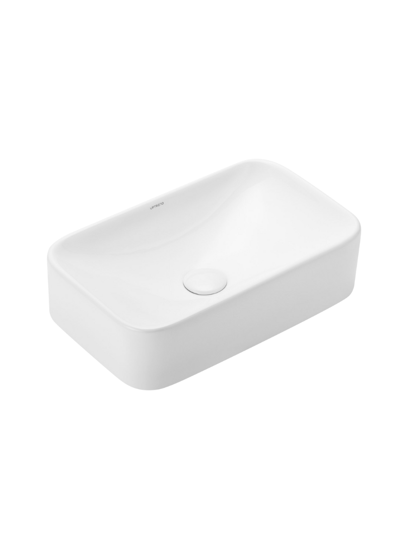 Umywalka nablatowa Uptrend MIDEA BASIC biały połysk 1 szt.