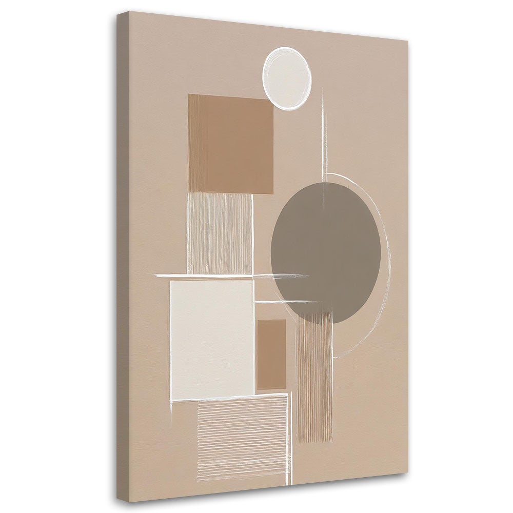 Obraz do salonu abstrakcja geometryczne figury 60x90