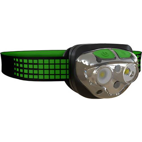 Lampada frontale LED a batteria Vision Ultra HD nera/verde - 2