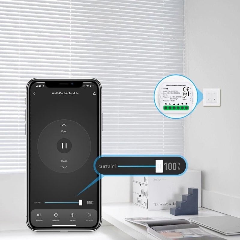 Module Interrupteur Volet Roulant Connecté WiFi - SILAMP - 8