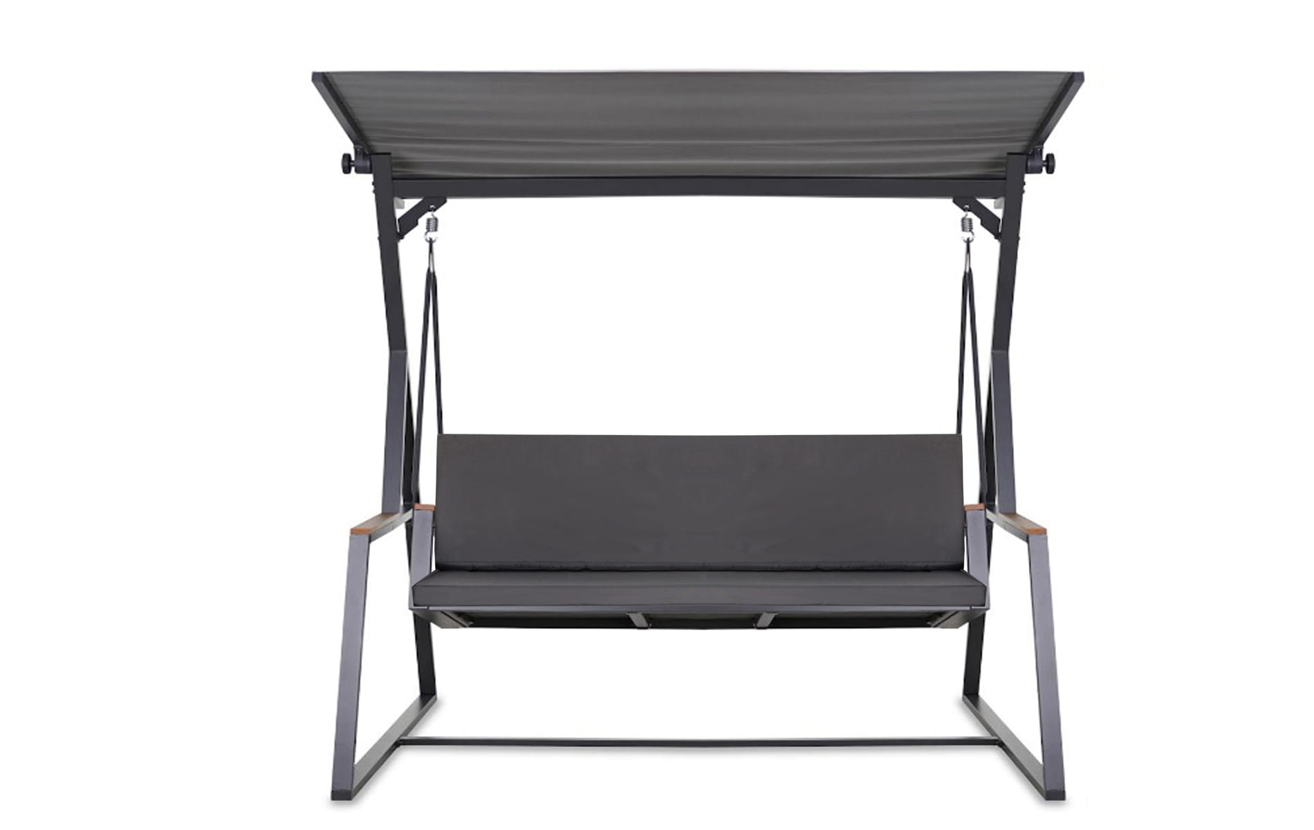 Poduszka ogrodowa na huśtawkę 100x50x50cm poduszka na meble ogrodowe antracyt, poduszka na balkon taras, poducha ogrodowa na ławkę