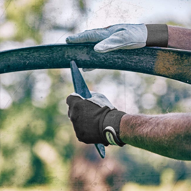 Gebol Driver, 1 paio di guanti da lavoro da uomo, in pelle bovina di alta qualità, spessore 1,1 mm, guanti da costruzione, giardino e lavori grossolani, XL (taglia 10 Gebol Driver, 1 paio di guanti da lavoro da uomo, in pelle bovina di alta qualità, spessore 1,1 mm, guanti da costruzione, giardino e lavori grossolani, XL (taglia 10