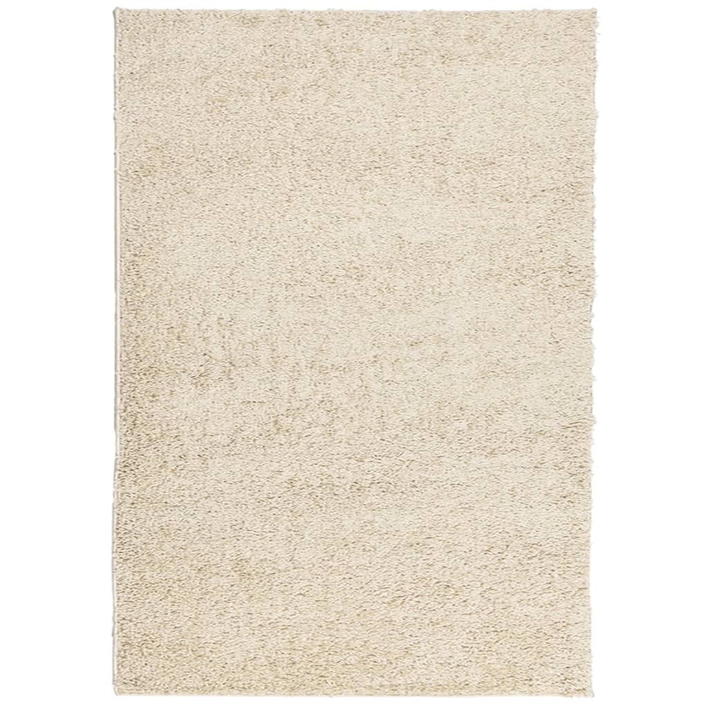 Alfombra peluda de pelo largo moderna pamplona dorado 140x200cm
