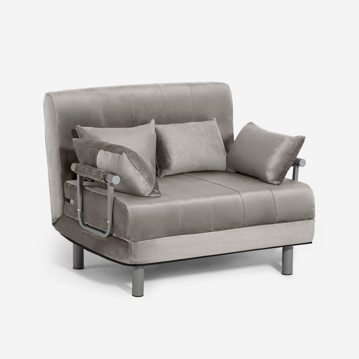 Le Roi Du Relax  Sillón Cama Plegable Compacto De Terciopelo Deborah Twin Lux , Leroy Merlin