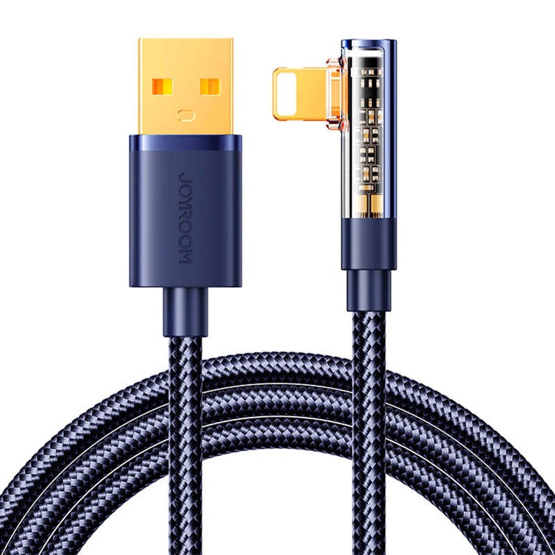 Câble Angle USB-A vers Lightning - Joyroom S-UL012A6 - 1.2m - Bleu ...