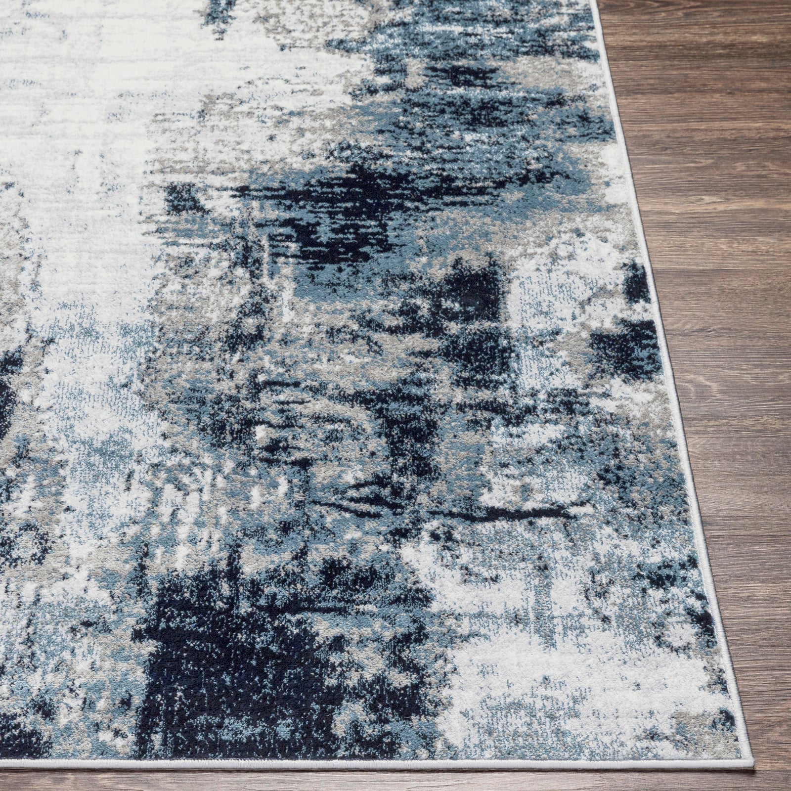 LIVABLISS Tapete Abstracto Moderno Azul/Branco/Cinza 160x220 cm Giulia - 5