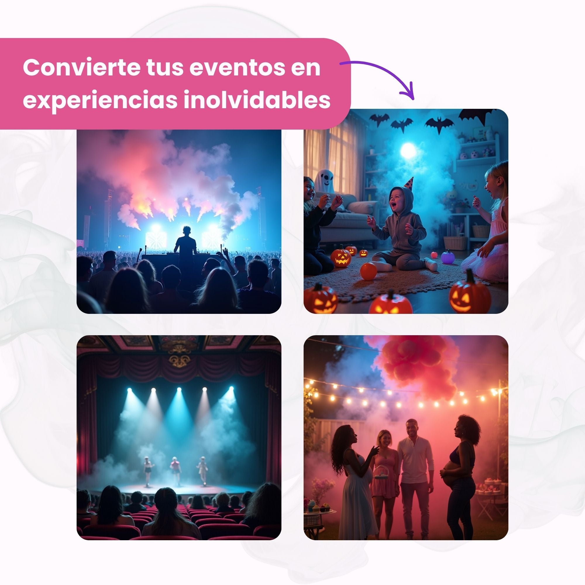 PLANTAWA Liquide pour Machine à Fumée Haute Densité 5 Litres | Liquide pour Machine à Fumée pour Halloween et Fêtes - 6