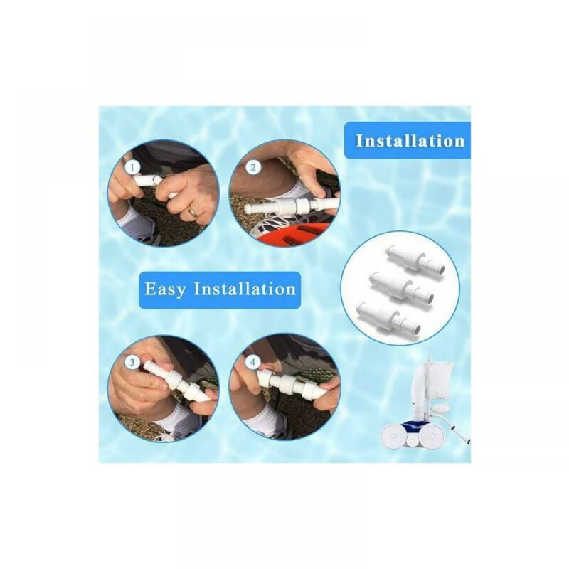 Dotyczy 3-częściowych obrotowych złączy do węży basenowych KZQ, kompatybilnych z robotami basenowymi Polaris 280/180/380/480/3900 A.