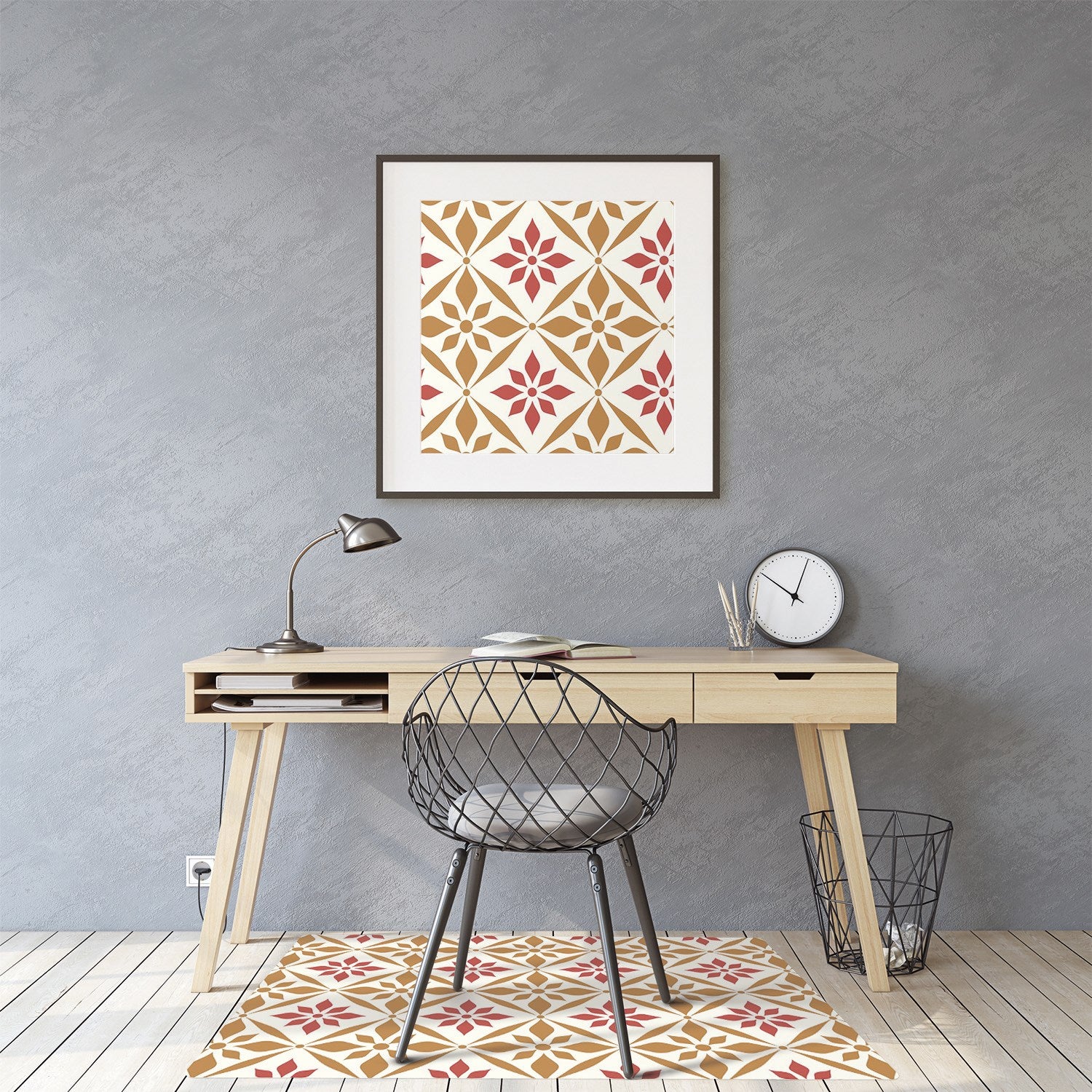 Mata pod krzesło gamingowe, Wieloryby w kosmosie 140x100 cm – Tulup - 3