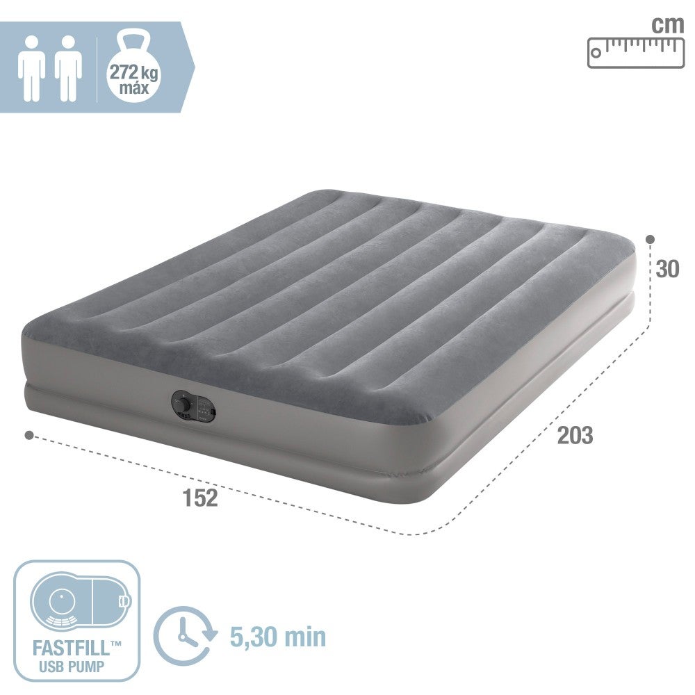 Matelas gonflable 2 places flex pump - Intex - 4