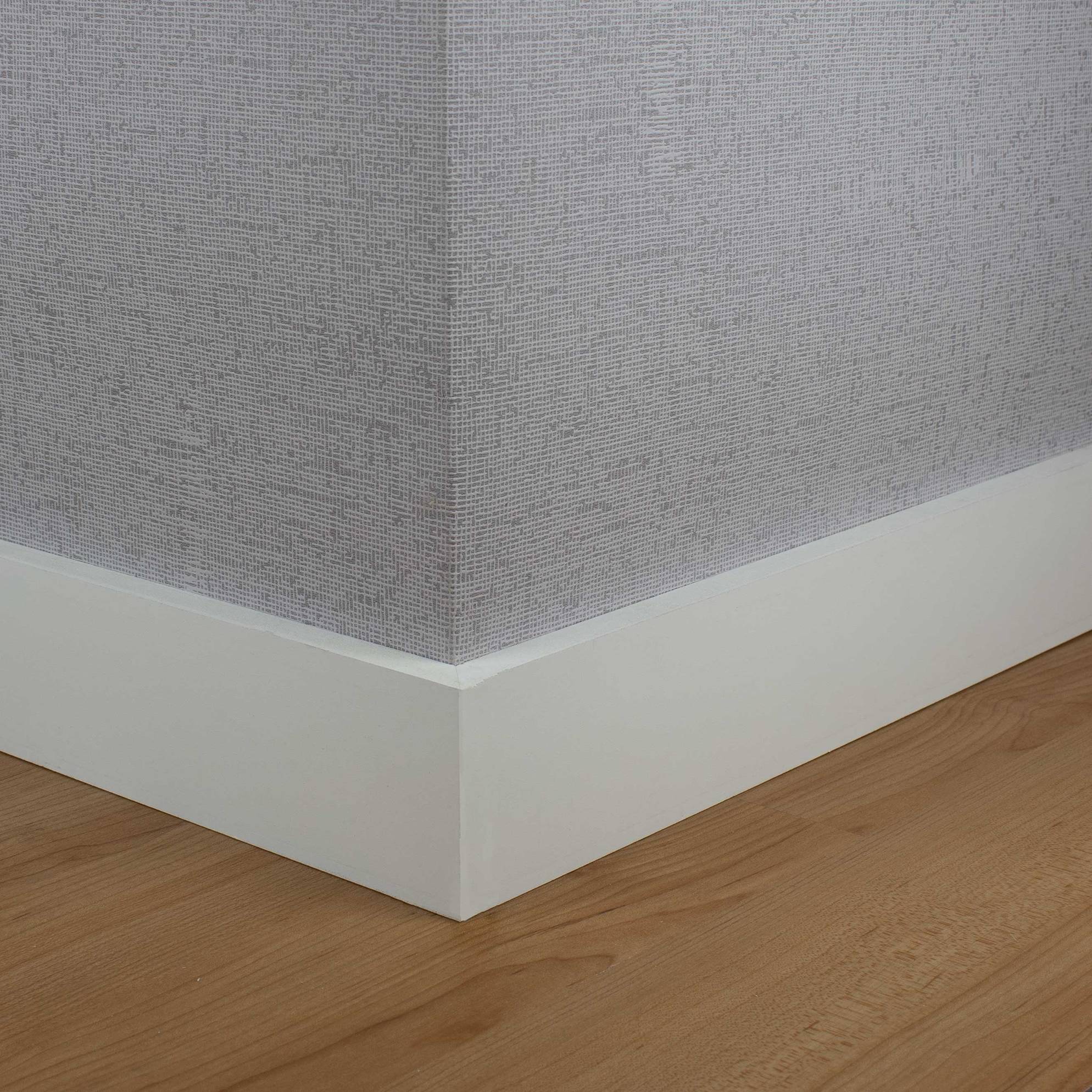 PROVISTON Plinthe 15 x 80 x 2440 mm MDF Hydro Prépeint Plinthe carré lot de 5 - 5