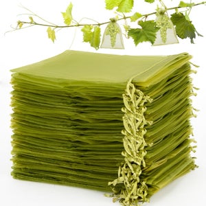 Lot De 100 Filets De Protection Pour Fruits De Jardin - Taille 18x20cm, En Tissu Non Tissé Réutilisable, Contre Oiseaux Et Gel